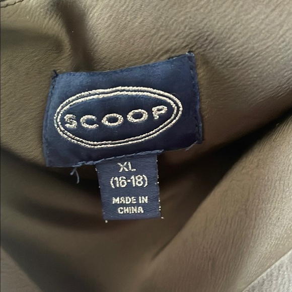 Scoop NYC Asymmetrical Brown Dress - Picture 2 of 6